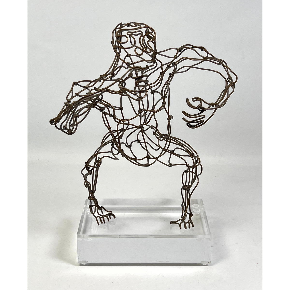 Wire Gorilla sculpture on Lucite 2b8448