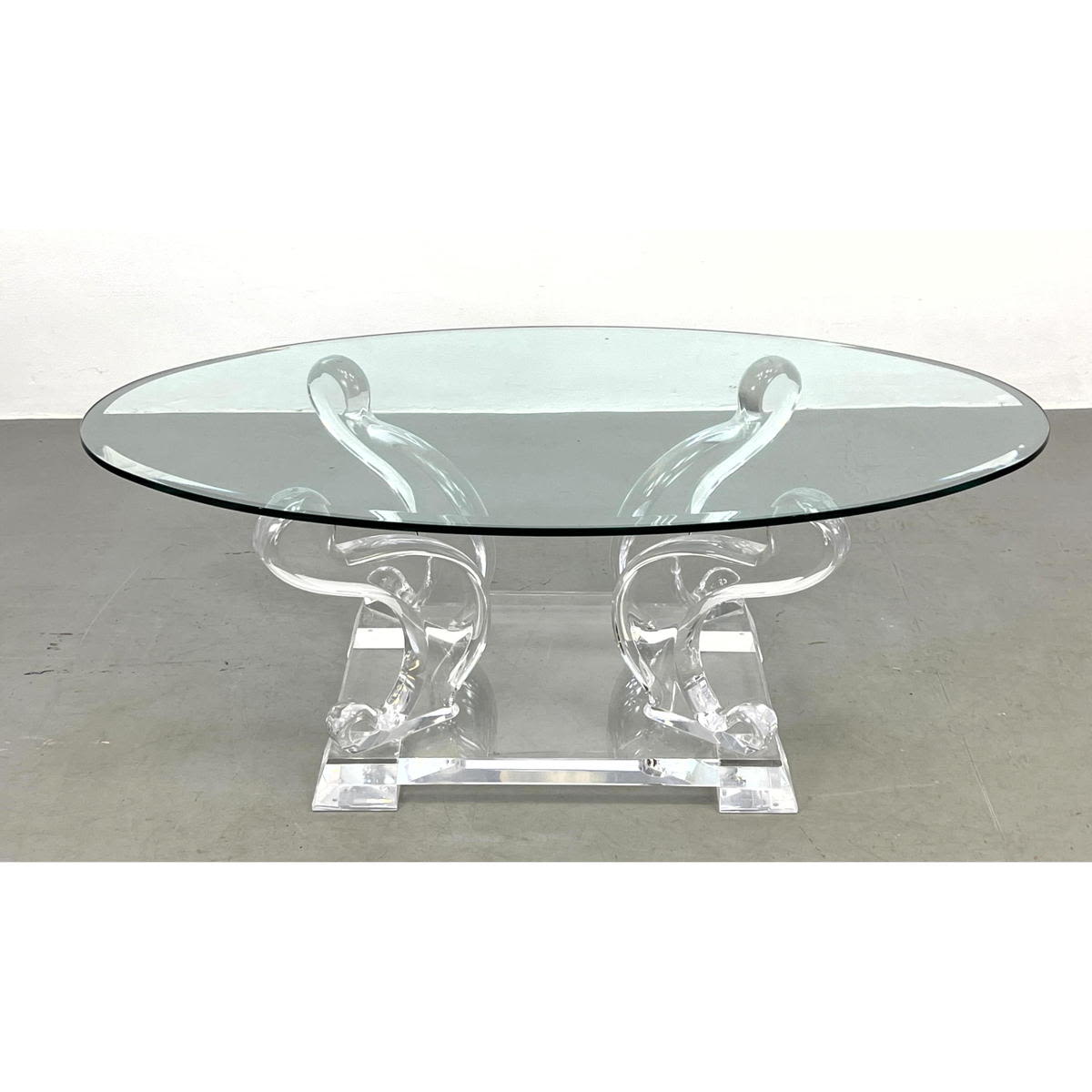 Modernist Glass Top Coffee Table
