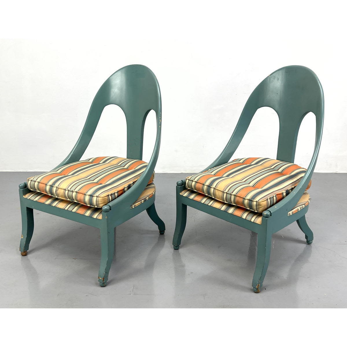 Pr Klismos style Side Lounge Chairs  2b8598