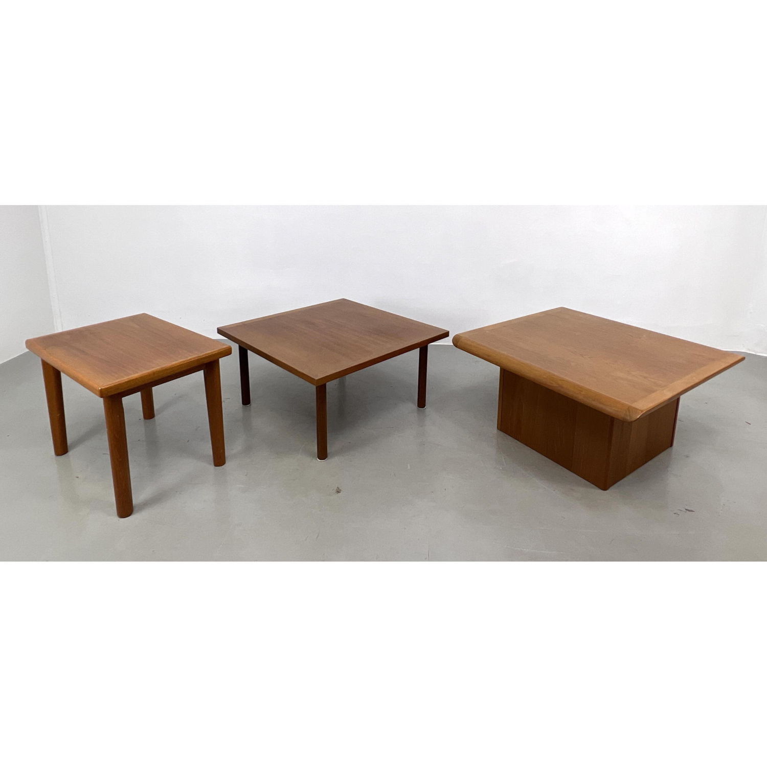 3pc Danish Modern Teak Tables.