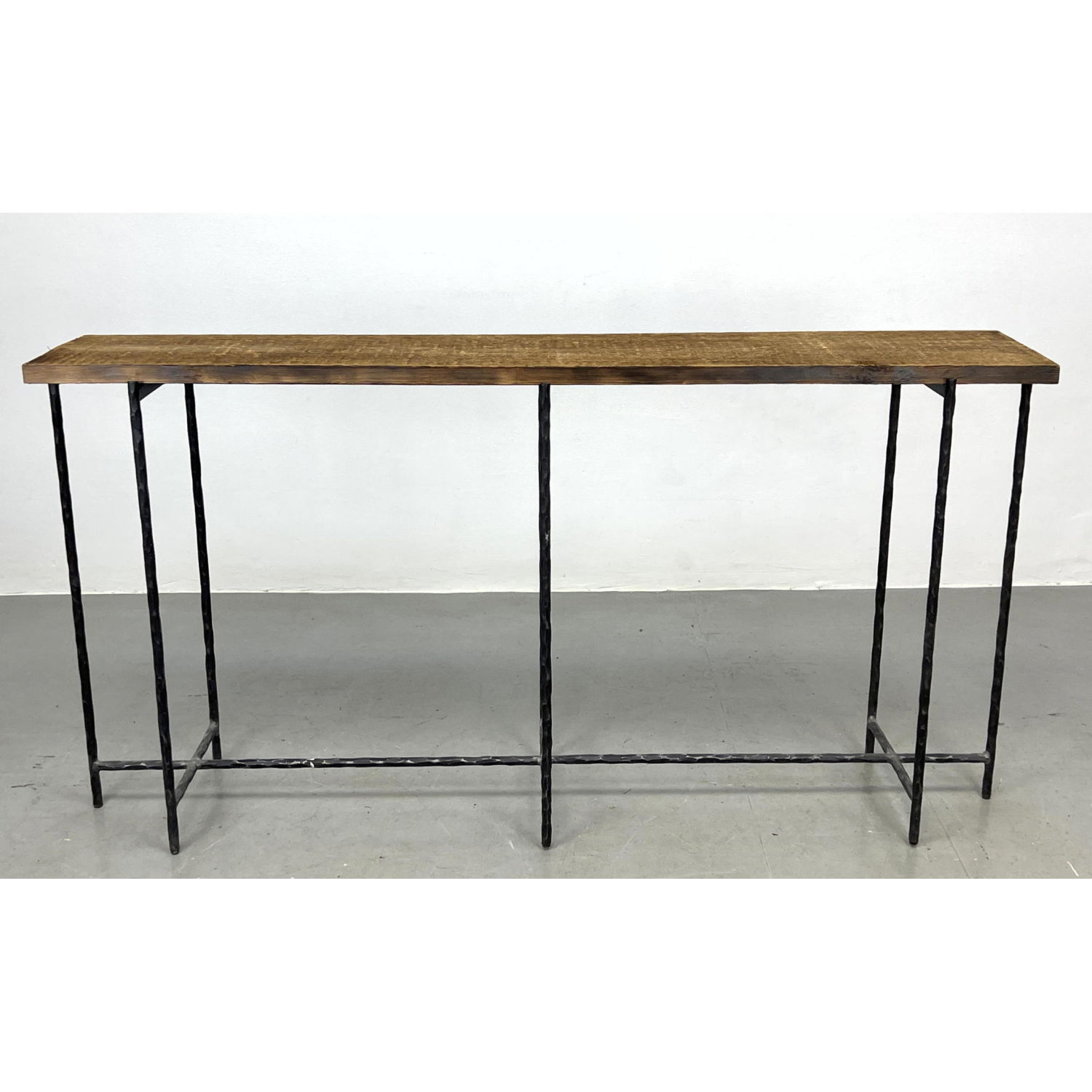 Rustic Wood Console Hall Table  2b87c7