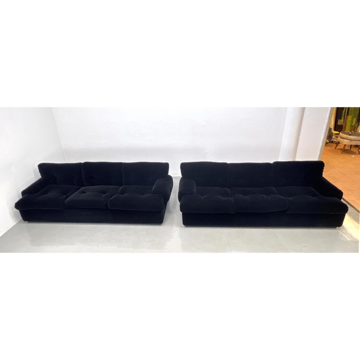 2pc Modernist PACE Sofa. Couches.