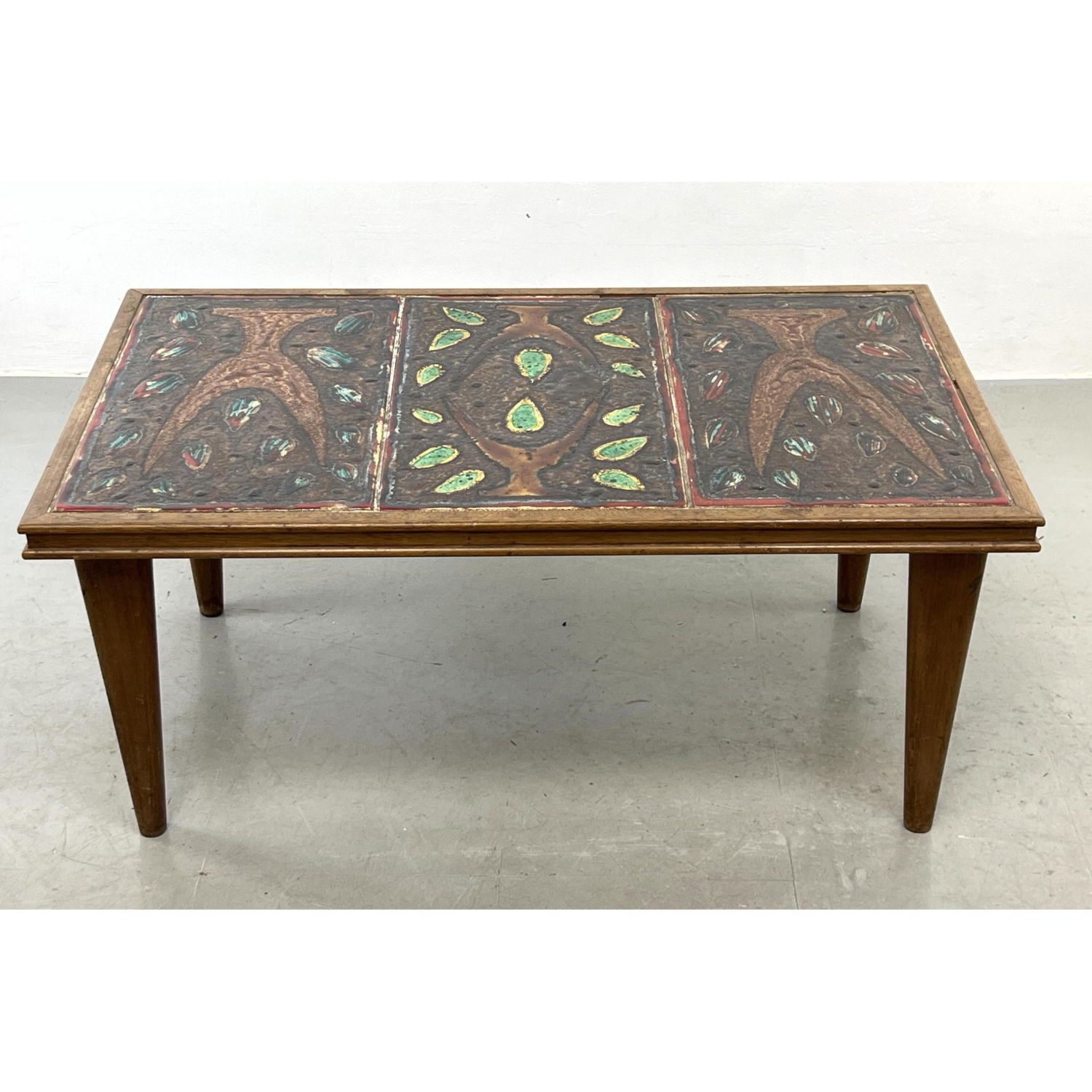 French tile top coffee table Dimensions  2b8817