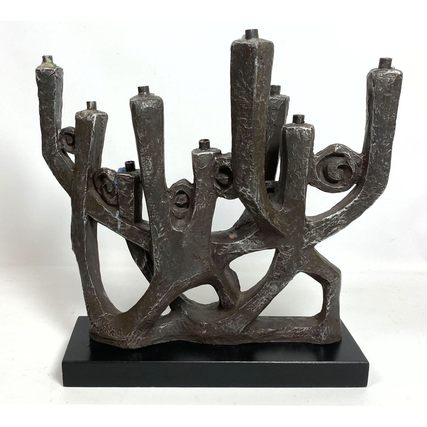 Mid Century Modern Brutalist Menorah 2b889c