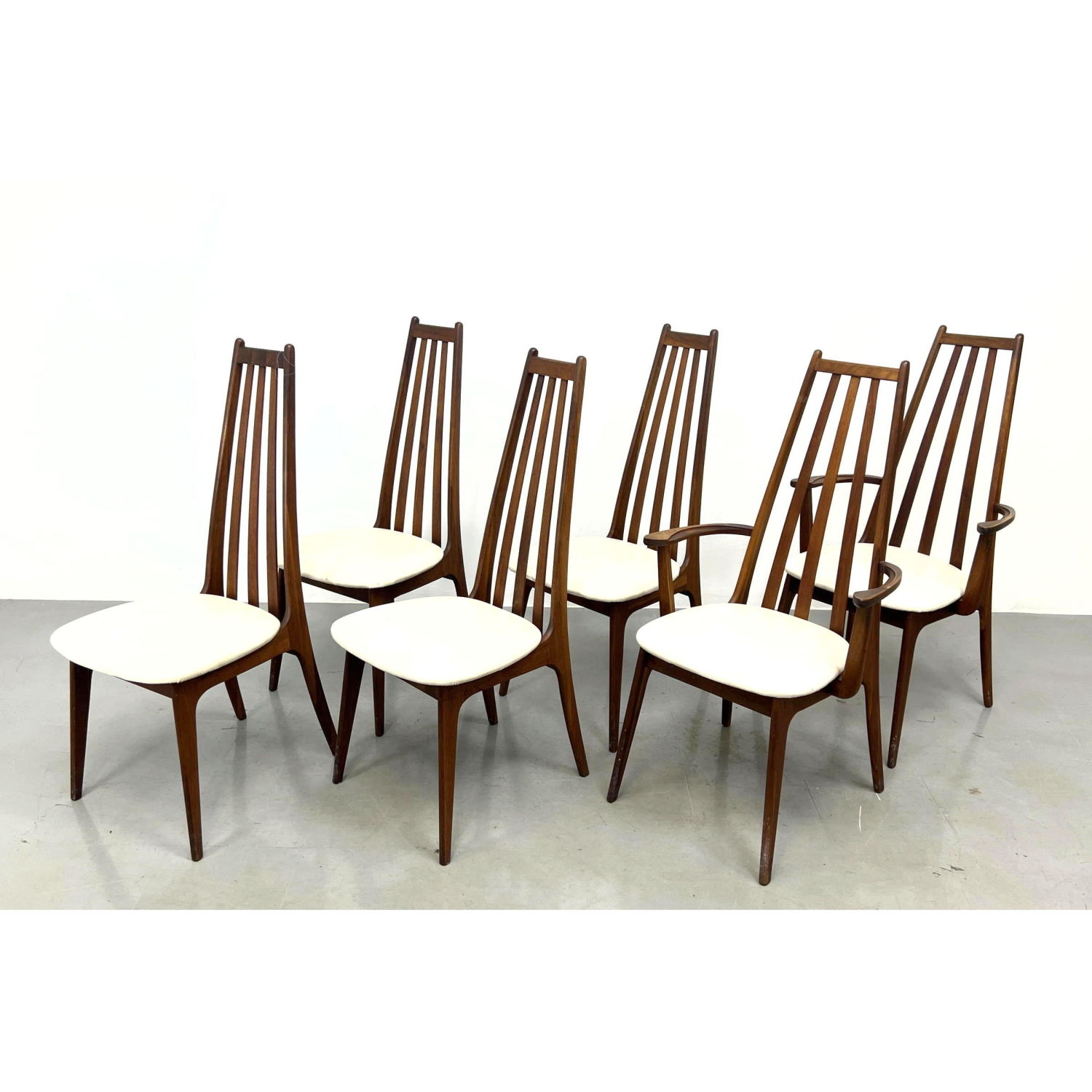 Set 6 Mid Century Modern Tall Back