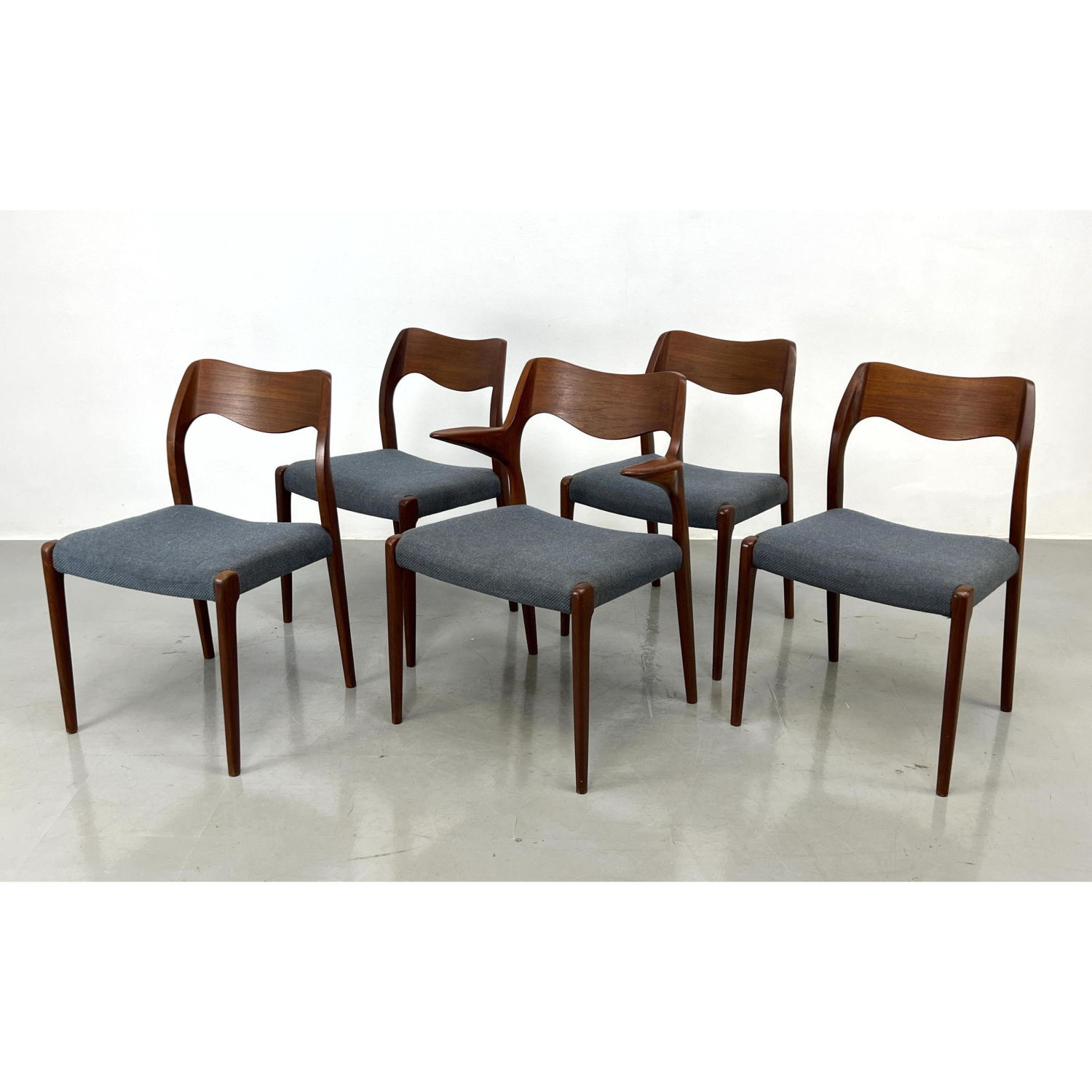 Set 5 NIELS O MOLLER Danish Modern 2b88e9