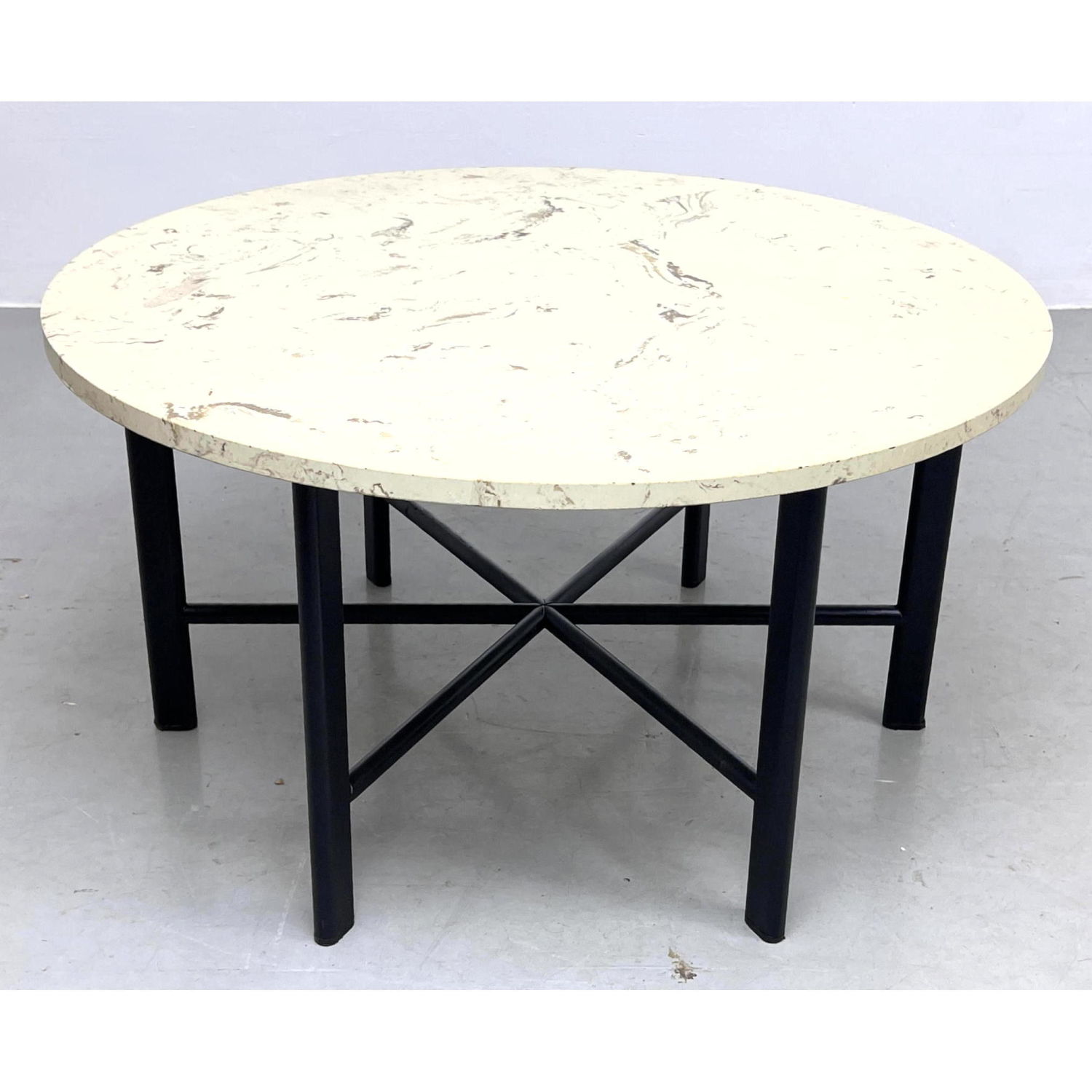 Round Travertine Marble Coffee