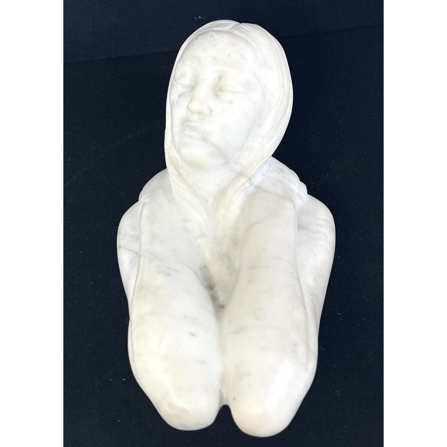 Carved Marble Sculpture of Figure