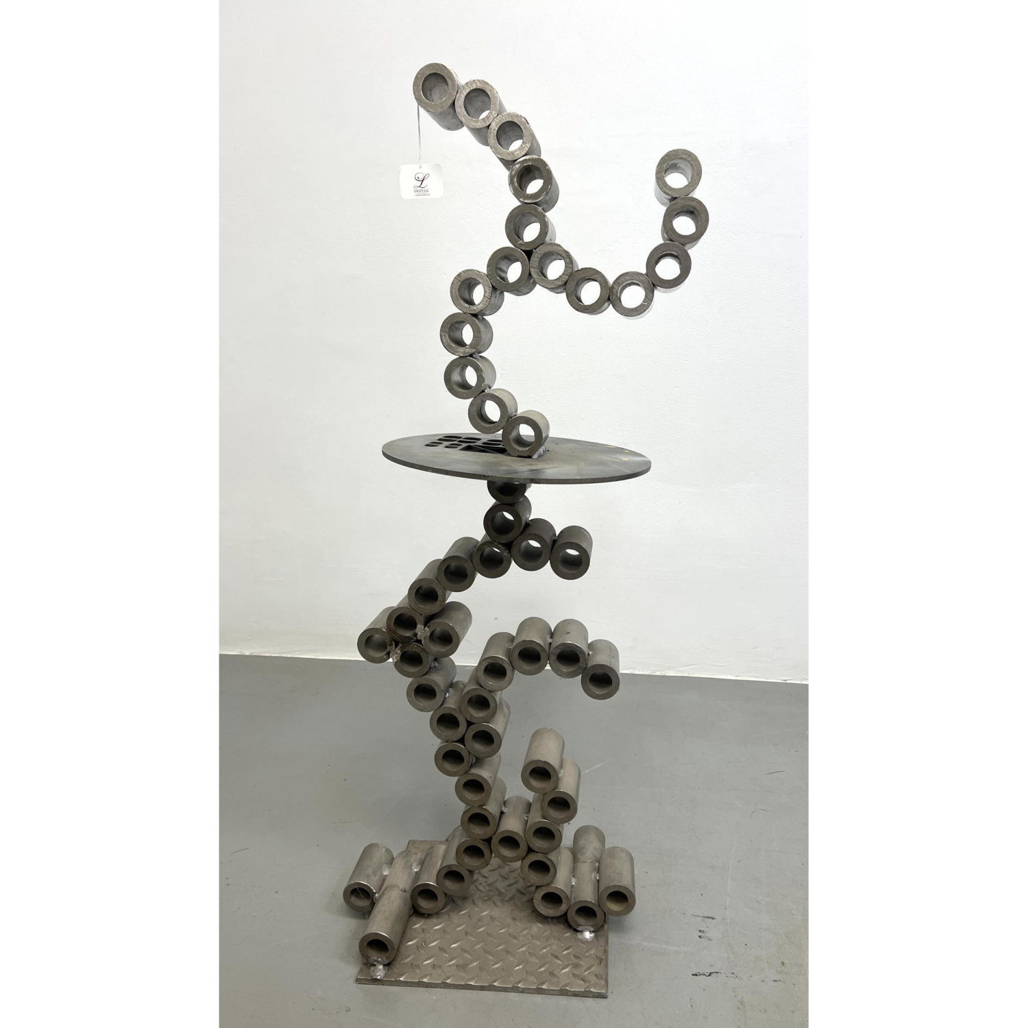 Brutalist Welded Steel Sculpture  2b896a