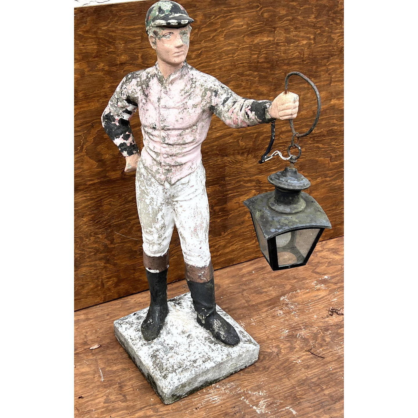 Cast Cement Lawn Jockey Garden 2b8977