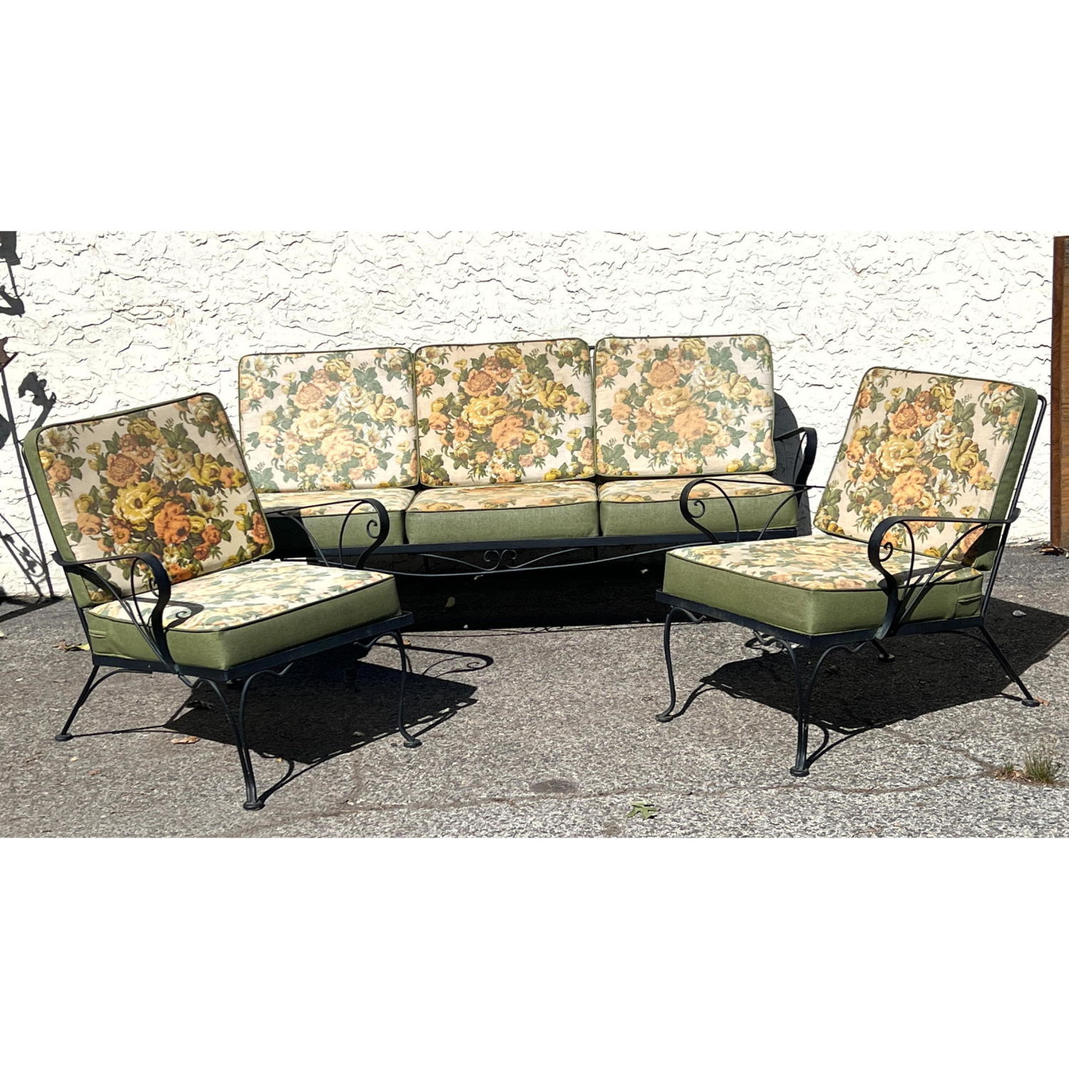 3pc iron Porch Patio Set Couch 2b897d