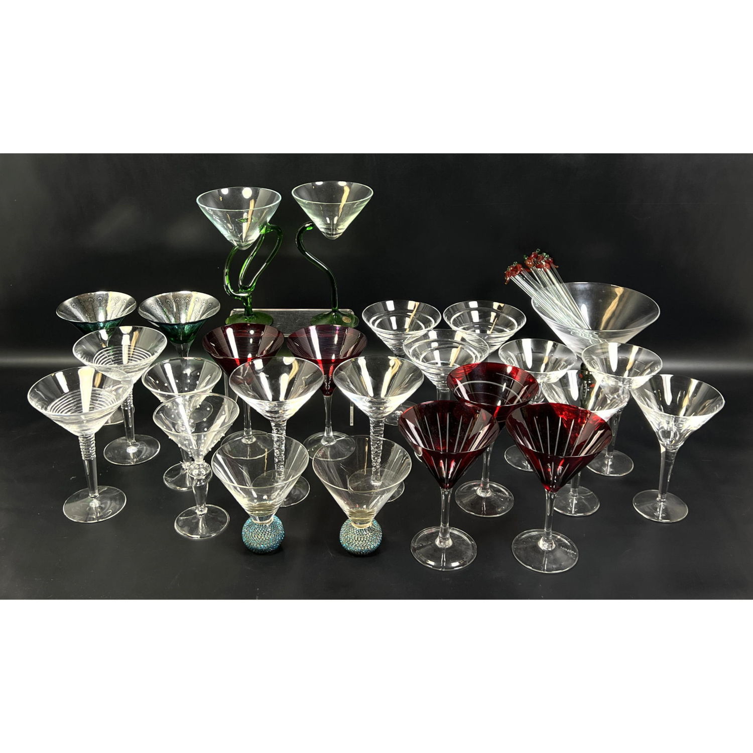 Stemware lot with martini glasses 2b899d