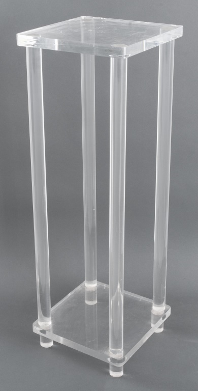 LUCITE PEDESTAL BASE Lucite pedestal 2bb460