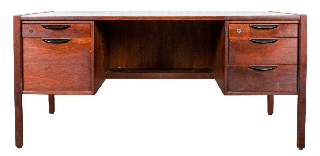 JENS RISOM MID-CENTURY MODERN TEAK DESK