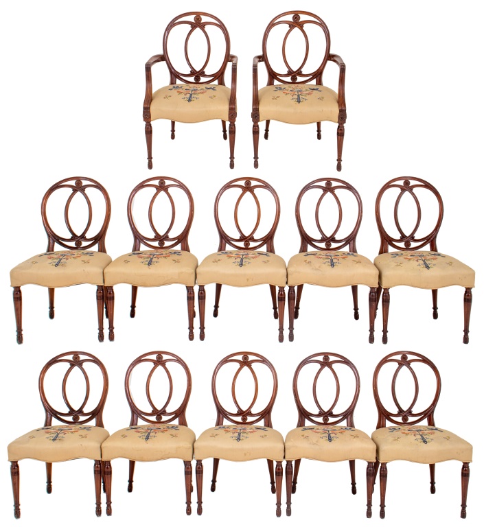 SHERATON STYLE DINING CHAIRS 12 2bb5f3