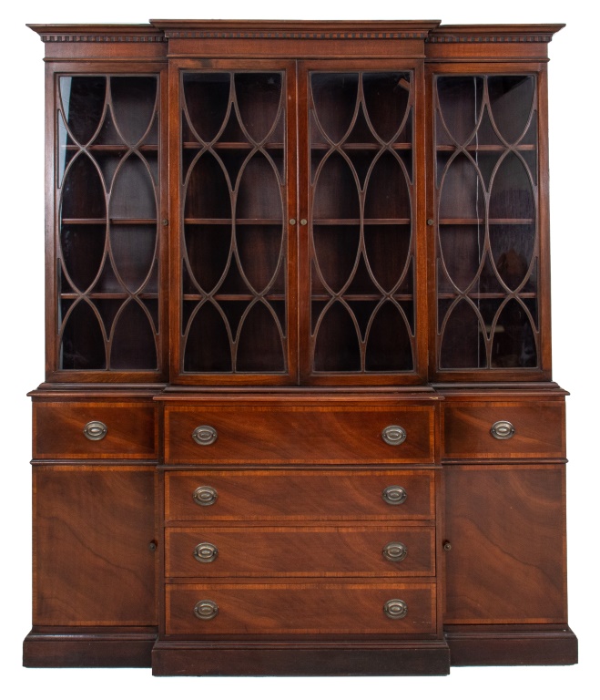 GEORGE III STYLE LIBRARY BOOKCASE