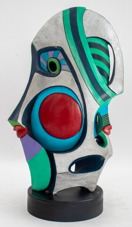 HELEN FINCH CUBIST FIGURAL RESIN 2bb64c