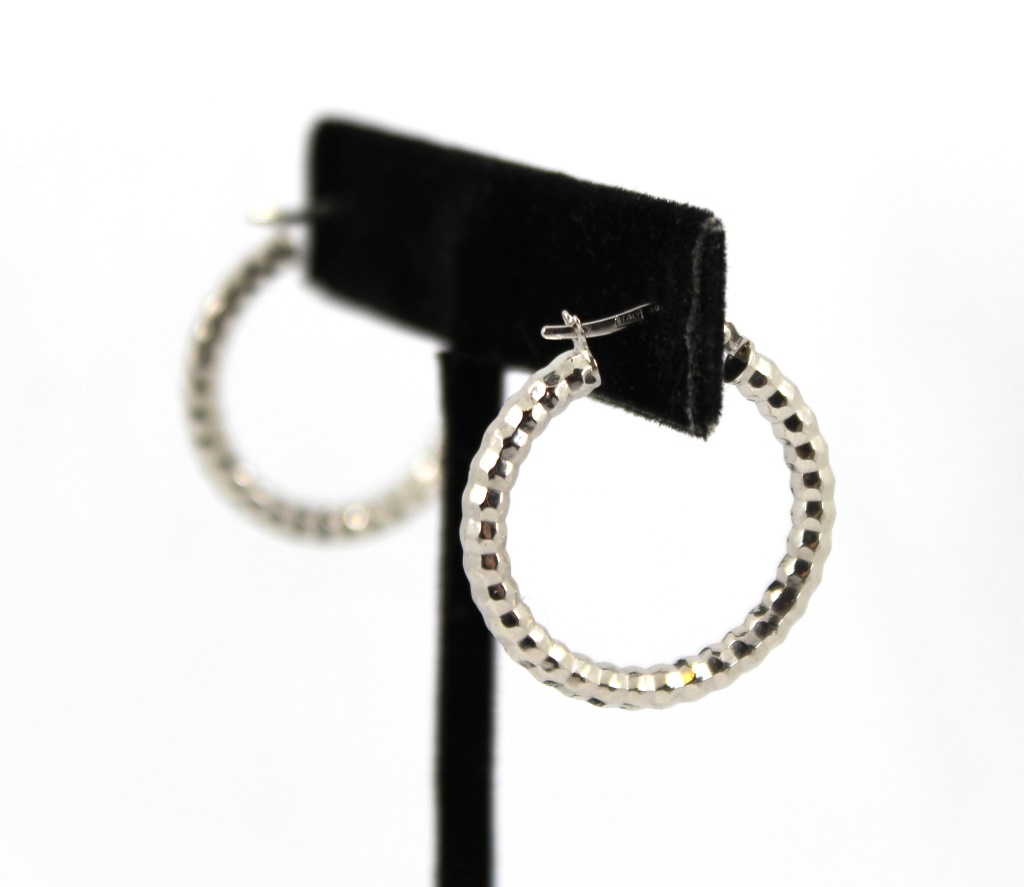 MODERN 14K GOLD HOLLOW HOOP EARRINGS