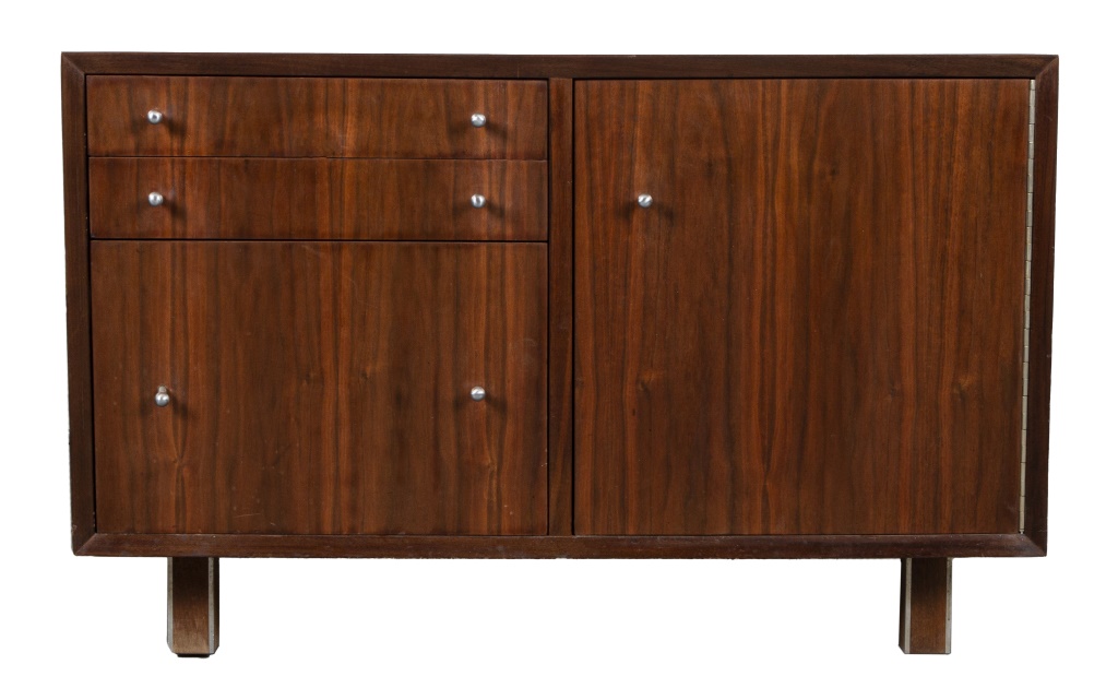 DANISH MODERN TEAK AND WHITE LAMINATE 2bb6b5