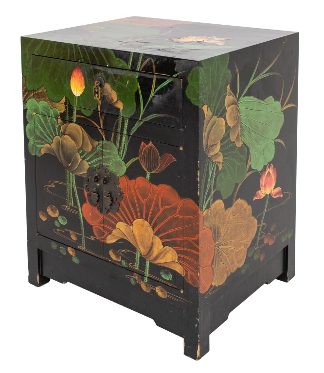 ASIAN MODERN CHINOISERIE LACQUERED