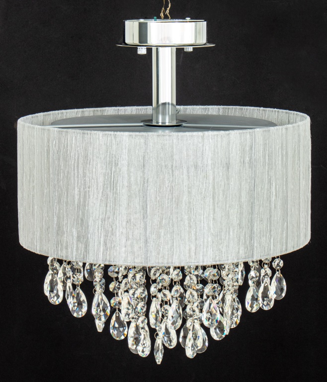 POSSINI SILVER AND CRYSTAL CHANDELIER 2bb6e8