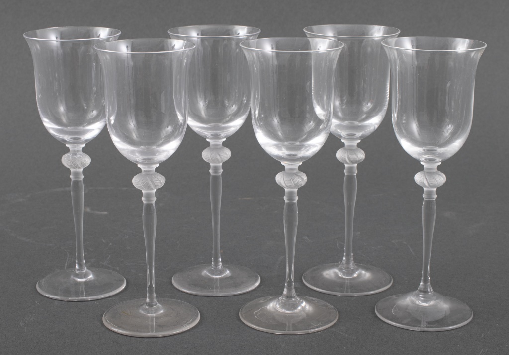 LALIQUE CRYSTAL SHERRY GLASSES  2bb6f1