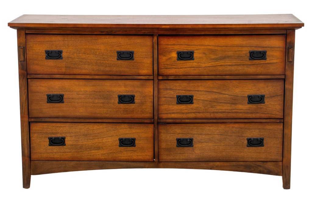 ARTS & CRAFTS STYLE SIX DRAWER