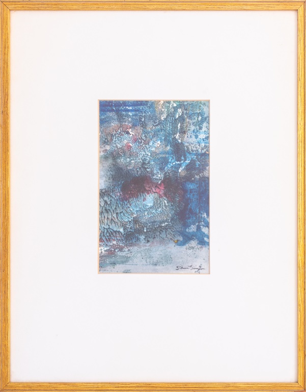 SIDNEE LIVINGSTON BLUE ABSTRACTION  2bb70f