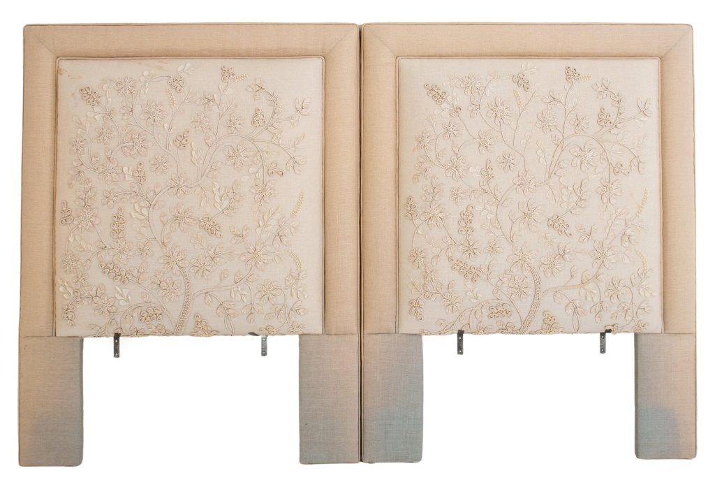 UPHOLSTERED LINEN AND RIBBON HEADBOARDS 2bb78d