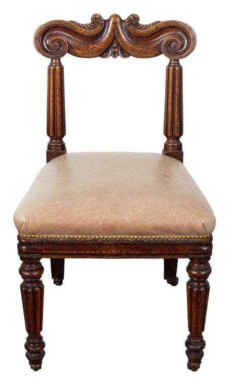 ENGLISH LATE REGENCY SIDE CHAIR 2bb789