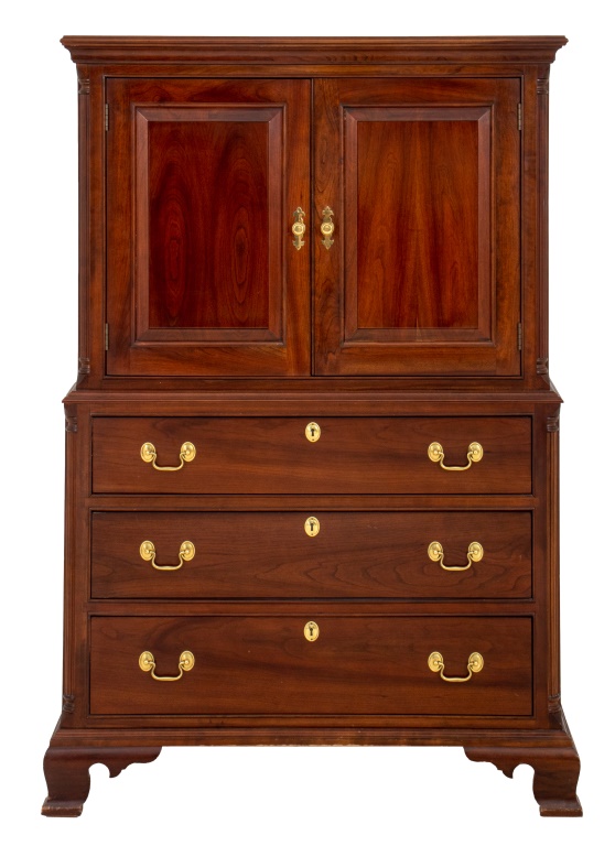 LEOPOLD STICKLEY CHERRY WOOD CABINET