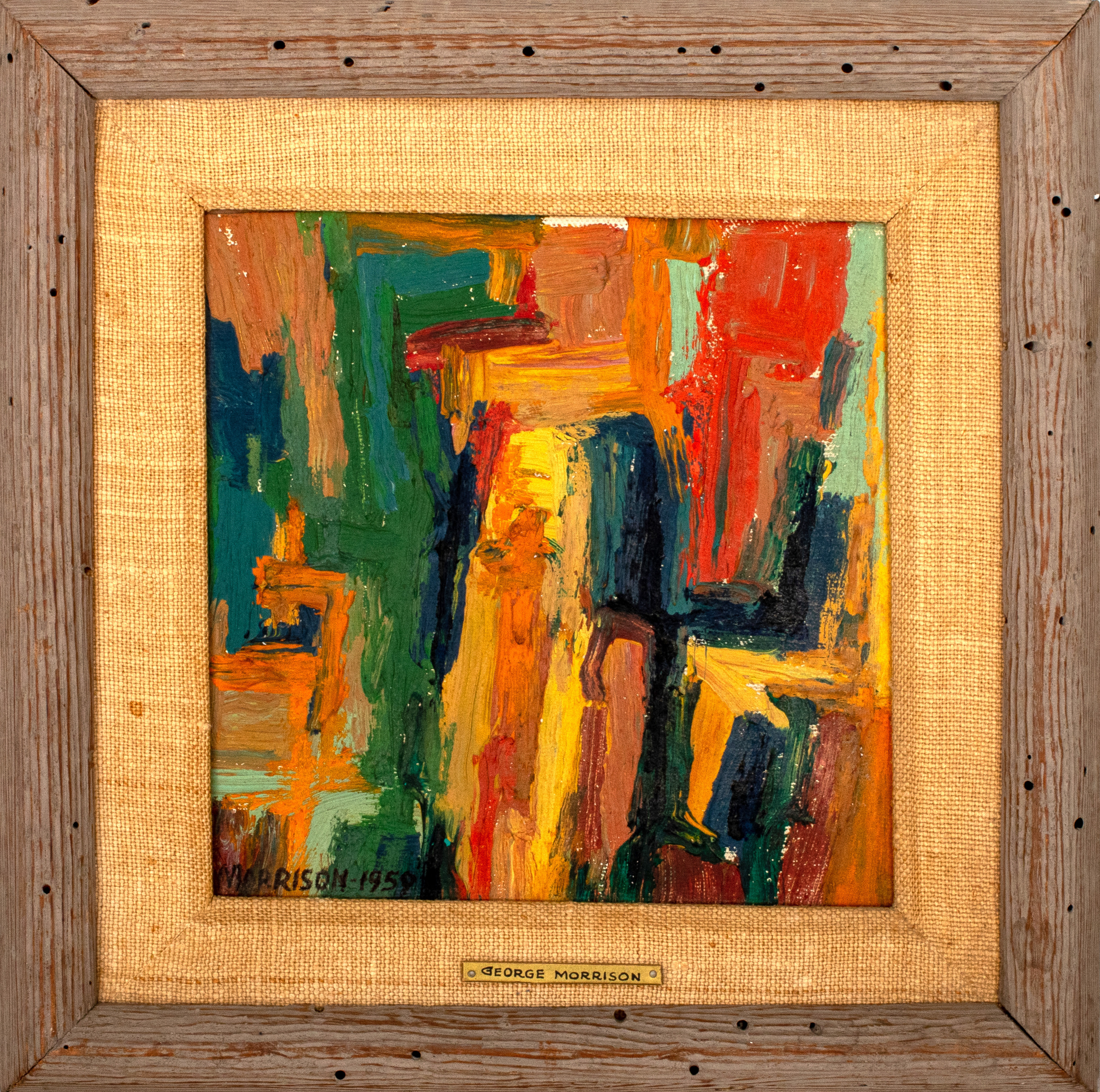 GEORGE MORRISON ABSTRACT OIL ON