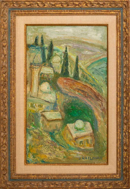 SIMON KARCZMAR LANDSCAPE OIL ON