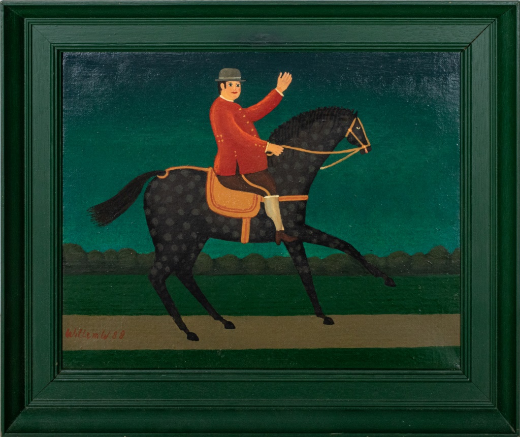 WILLEM WESTBROEK NAIVE PAINTING OF HORSE