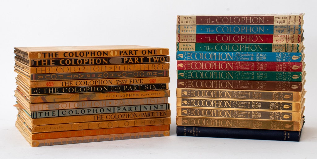 THE COLOPHON BOOK COLLECTOR'S QUARTERLY,