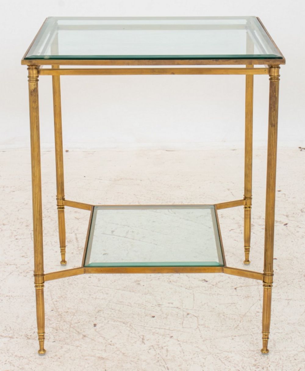 MAISON JANSEN GILT METAL SIDE TABLE 2bbbd9