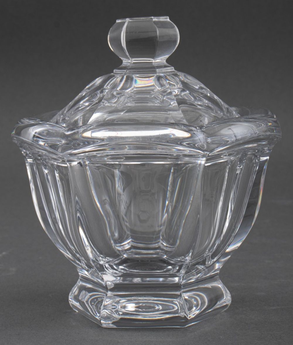 BACCARAT FRENCH CRYSTAL GLASS LIDDED