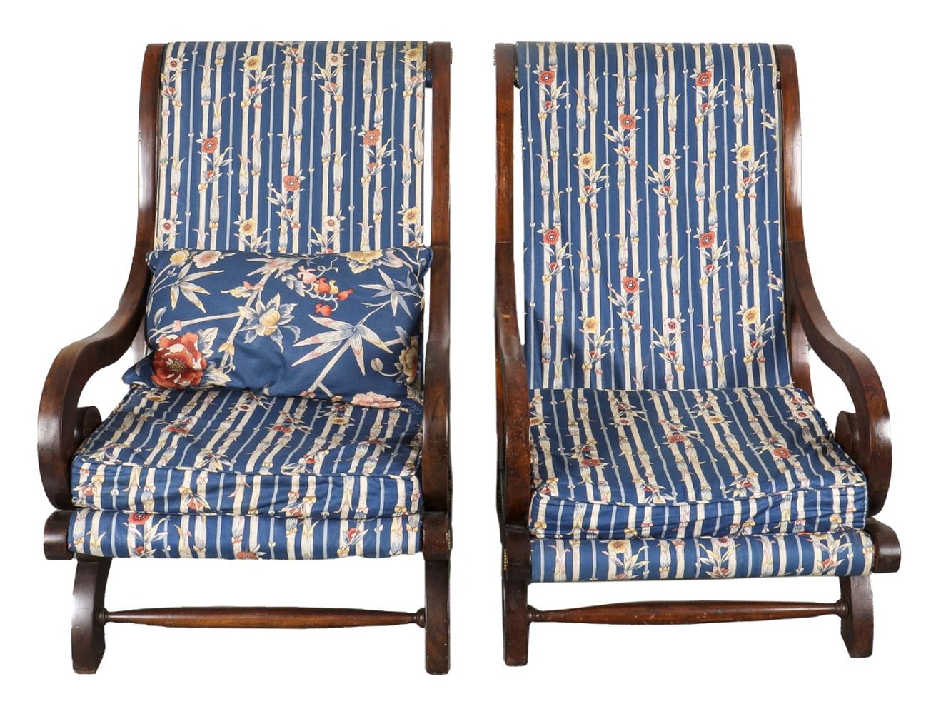 EMPIRE REVIVAL LOUNGE CHAIRS, 2 Empire