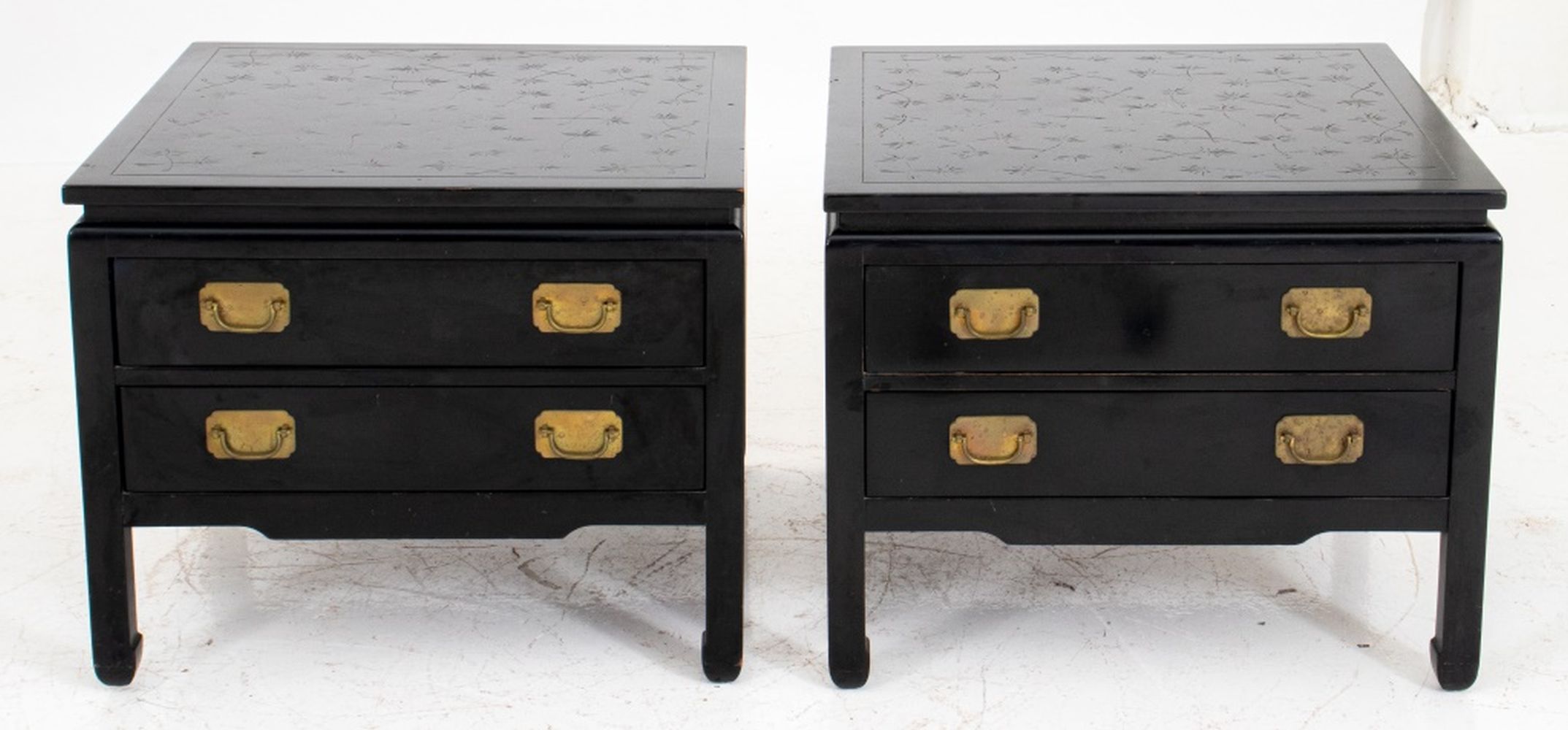 KITTINGER ASIAN MODERN LAMP TABLES,