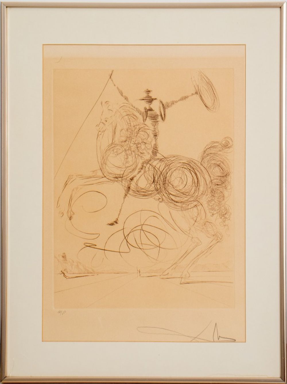 AFTER SALVADOR DALI DON QUIXOTE ETCHING