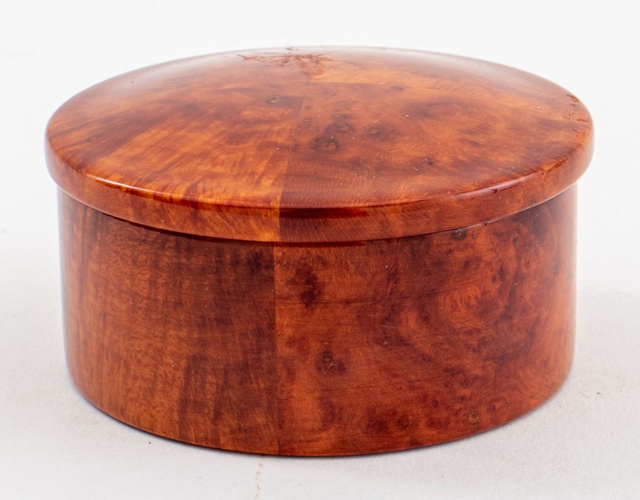 HAWAIIAN KOA WOOD CIRCULAR BOX 2bbe26