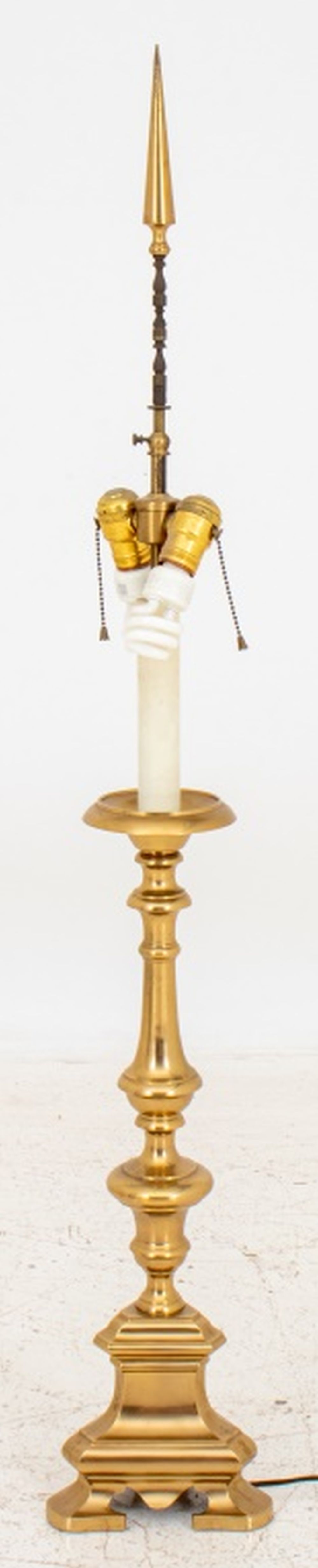 BRONZE CHURCH CANDELABRA CANDLESTICK 2bbe58