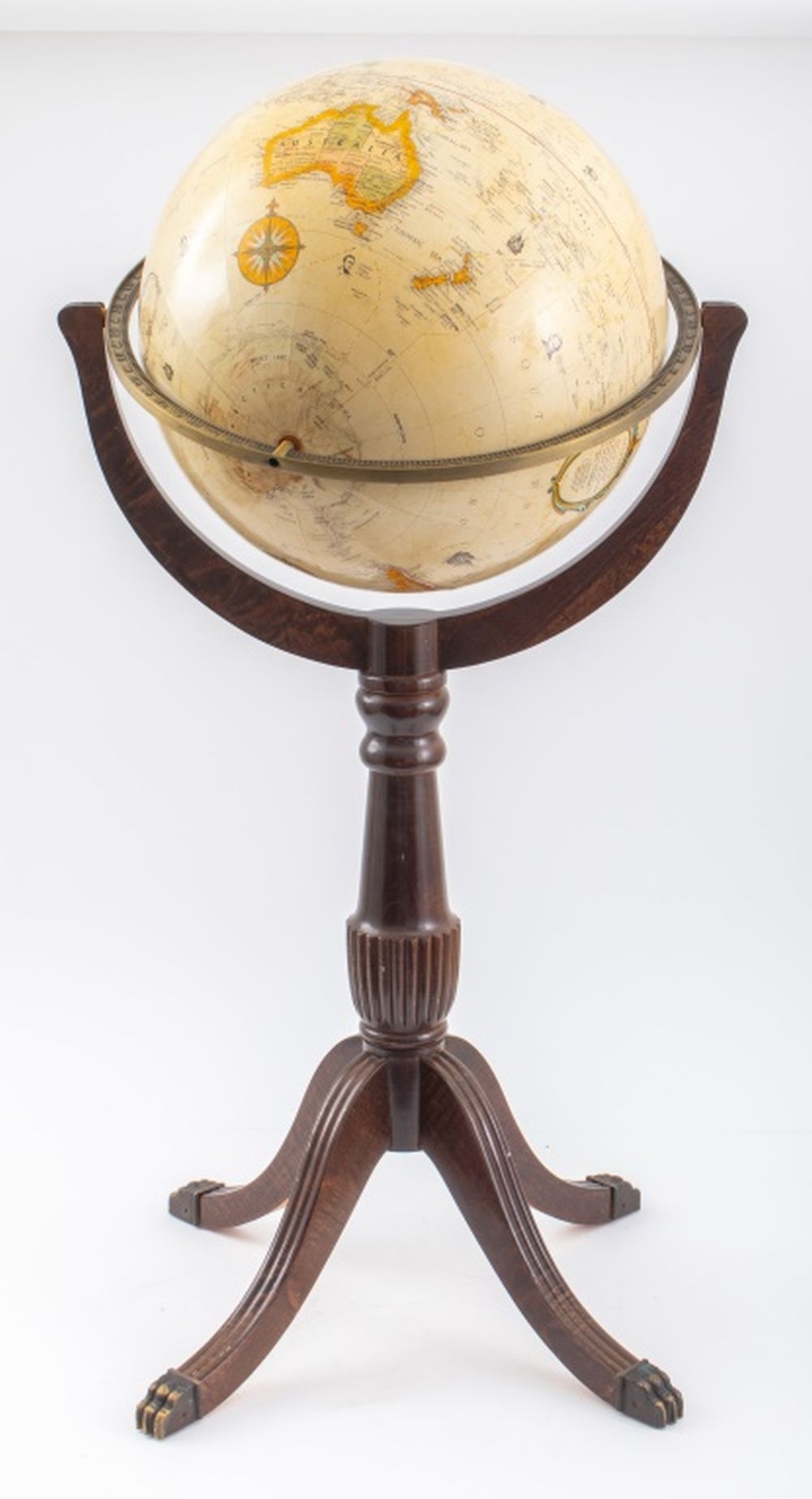 GEORGE III STYLE MAHOGANY GLOBE 2bbe5b