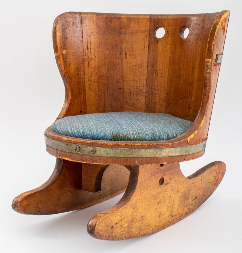 CHILDS MILK PAIL ROCKER, 20TH C. Childs