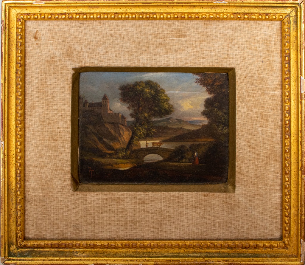 FRENCH LANDSCAPE WITH CASTLE OIL