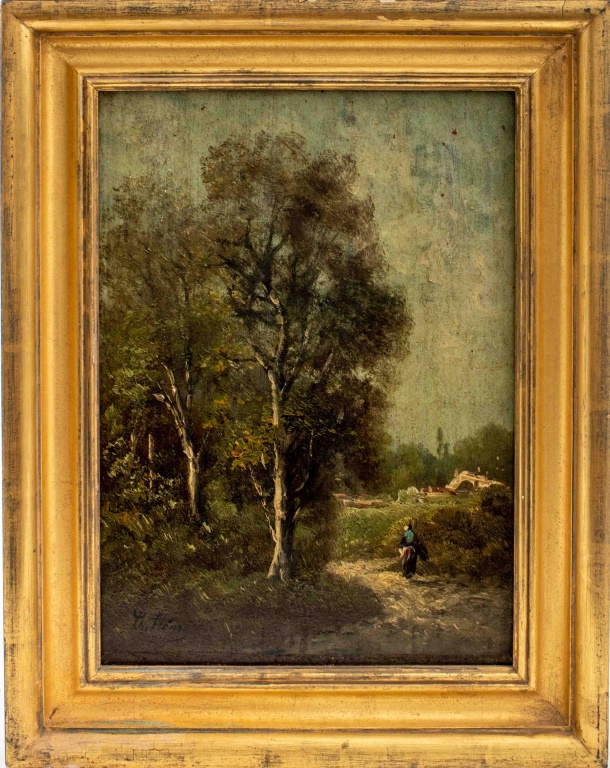 CHARLES HENRY PAYSAGE OIL ON 2bc11f