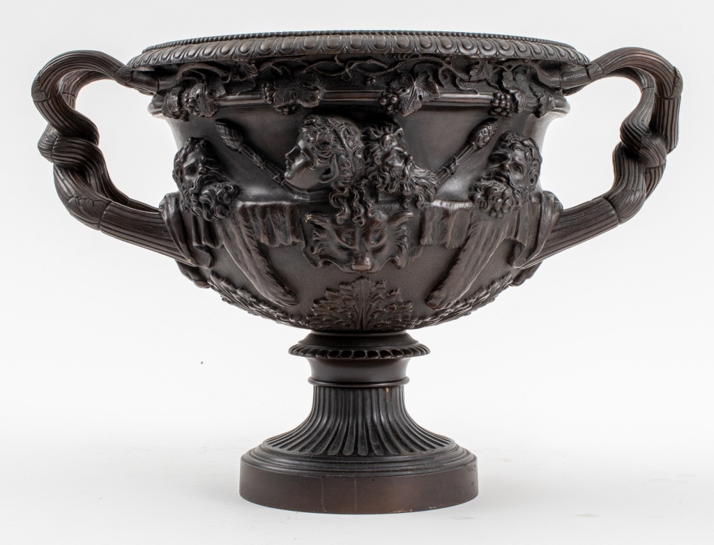 GRAND TOUR BRONZE WARWICK VASE BY