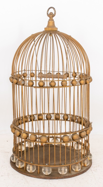 ART DECO MONUMENTAL BIRDCAGE WITH 2bc287