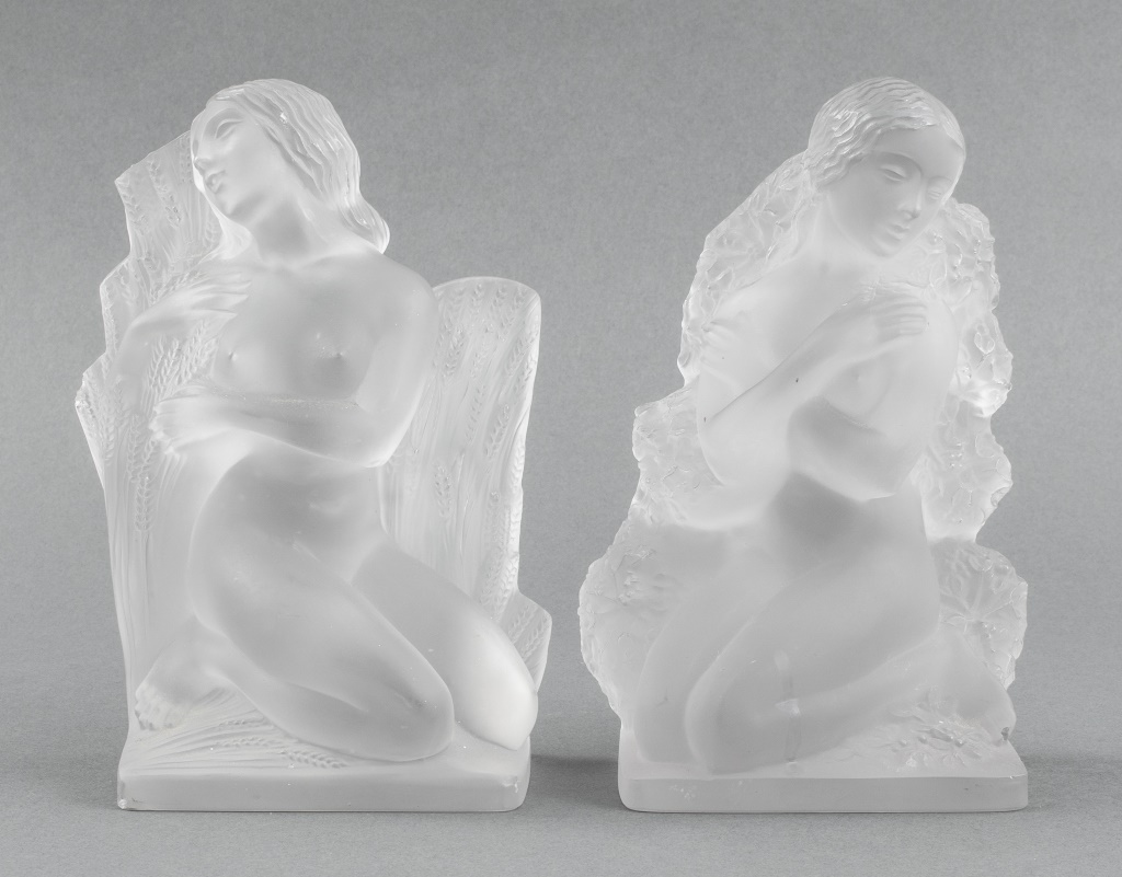LALIQUE FOUR SEASONS FROSTED CRYSTAL 2bc29c