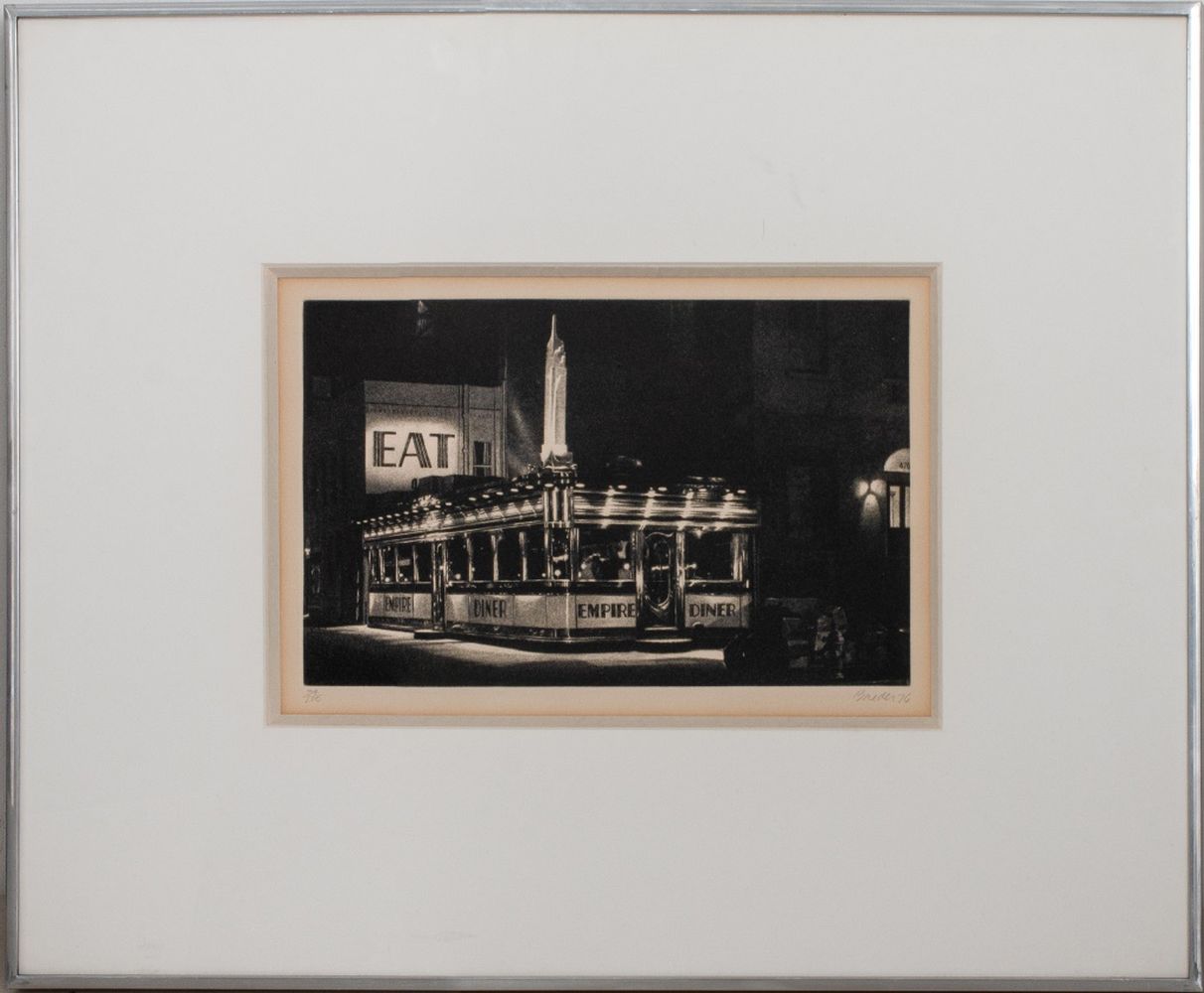 JOHN BAEDER EMPIRE DINER MEZZOTINT 2bc3d1